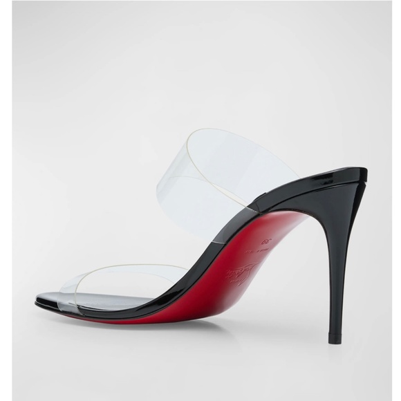 Louboutin Just Nothing Clear Red Sole Slide Sandals US7 / 37EU - Picture 8 of 8